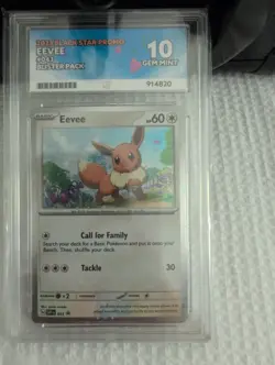 Pokemon Eevee 2023 Black Star Promo #043 Ace 10 Gem Mint - Image 1