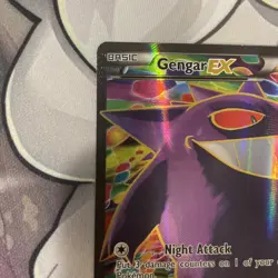 Gengar Ex - 114/119 XY Phantom Forces Ultra Rare Full Art Holo Pokemon 2014 - LP - Image 4