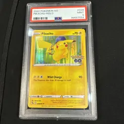 2022 Pokemon Go Pikachu #028 - Holo PSA 9 Mint Condition Illus. Narumi Soto - Image 1