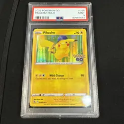 2022 Pokemon Go Pikachu #028 - Holo PSA 9 Mint Condition Illus. Narumi Soto - Image 4