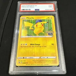 2022 Pokemon Go Pikachu #028 - Holo PSA 9 Mint Condition Illus. Narumi Soto - Image 5