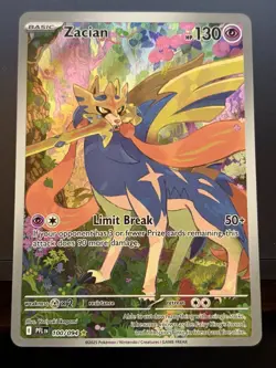 Zacian 100/094 Illustration Rare Phantasmal Flames Pokemon Near Mint - Image 1