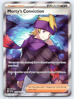 Morty's Conviction 201/162 Pokemon Temporal Forces Ultra Rare - Image 1