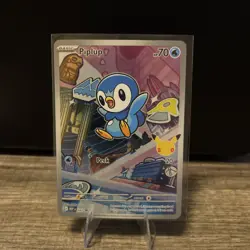 Pokemon TCG Piplup #042 MEP First Partner Series 1 Illustration Rare Promo - Image 1