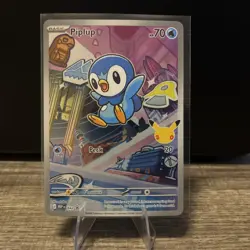 Pokemon TCG Piplup #042 MEP First Partner Series 1 Illustration Rare Promo - Image 2