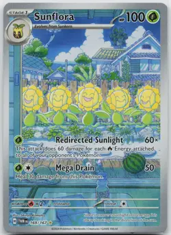 Sunflora Illustration Rare SV06: Twilight Masquerade 169/167 Pokemon TCG - Image 1