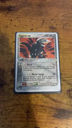 The Pokemon Company Aggron ex 95/100 EX Sandstorm Holo Ultra Rare 150 HP - Image 1