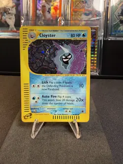 Pokemon TCG Cloyster Expedition Base Set Holo Rare LP 8/165 - Image 1