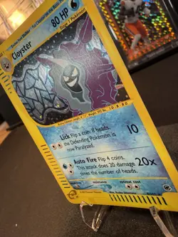 Pokemon TCG Cloyster Expedition Base Set Holo Rare LP 8/165 - Image 2
