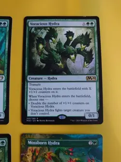 Hydra x4. Lifeblood, Voracious x2 M20 & Mossborn Hydra FDN MTG 4 creature Card. - Image 4