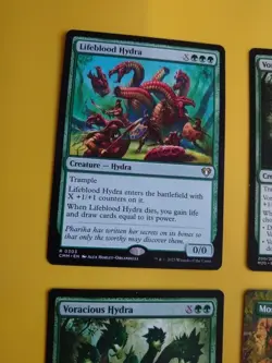 Hydra x4. Lifeblood, Voracious x2 M20 & Mossborn Hydra FDN MTG 4 creature Card. - Image 5