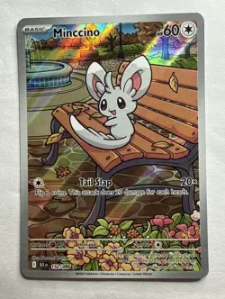 Minccino 152/086 Holo Illustration Rare Pokemon TCG Black Bolt - Image 1