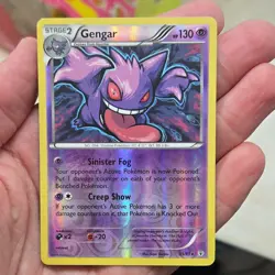 Pokemon TCG XY Breakthrough Gengar 60/162 Holo Rare Reverse Holo Stage 2 130 HP - Image 1