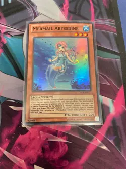 YUGIOH - MERMAIL ABYSSDINE - SUPER RARE - UNLIMITED - CBLZ - NM - Image 1