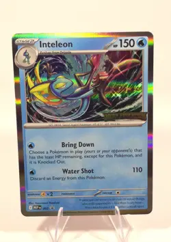 Inteleon 002 Me: Mega Evolution Stamped Promo Holo Pokemon Card - NM - Image 1