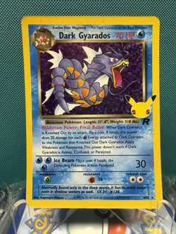 Pokemon Dark Gyarados Holo Rare TCG Card Celebrations 8/82 - MP+ - Image 1