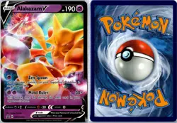 Pokemon Card - Alakazam V Sword & Shield Promo SWSH083 Promo Holo Near Mint - Image 3