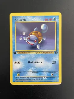 Squirtle | 68/82 | 1st Edition | Team Rocket | Pokemon Card | LP/Sun Fade - Image 1