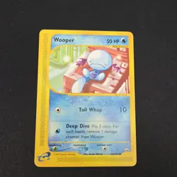 Wooper 66/147 Uncommon Aquapolis Non Holo Pokemon Card LP - Image 1