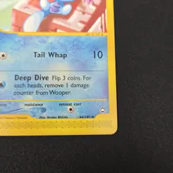 Wooper 66/147 Uncommon Aquapolis Non Holo Pokemon Card LP - Image 4