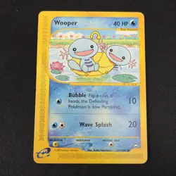 Wooper 117/147 Common Aquapolis Pokemon E-Reader Card 2002 - LP (B) - Image 1
