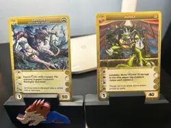 Chaotic Rare Ario 1st Edition Copper Letters and Qwun Solitary Scout Cards - Image 1