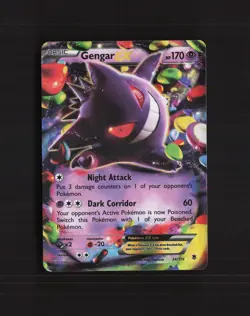 Gengar EX 34/119 Phantom Forces Ultra Rare Holo Pokemon Card LP - Image 1