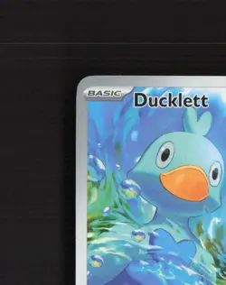 Ducklett 109/086 White Flare Full Art Ultra Rare Holo Pokemon Card NM - Image 3