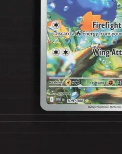 Ducklett 109/086 White Flare Full Art Ultra Rare Holo Pokemon Card NM - Image 5