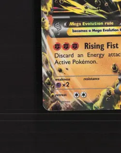 Mega M Lucario EX 55/111 Furious Fists Ultra Rare Holo Pokemon Card DMG - Image 5