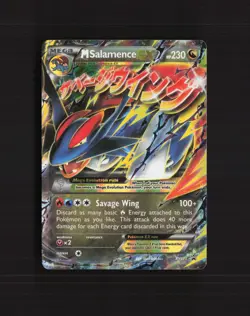Mega M Salamence EX XY171 XY Promos Black Star Promo Holo Pokemon Card LP - Image 1