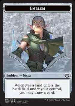 Emblem - Nissa x1 NM Magic the Gathering 1x Kaladesh mtg card - Image 1