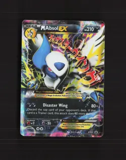 Mega M Absol EX XY63 XY Promos Black Star Promo Holo Pokemon Card DMG - Image 1