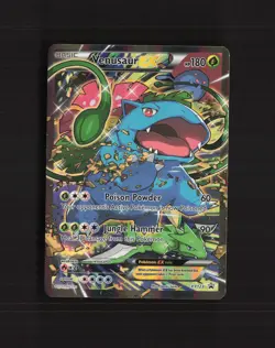 Venusaur EX XY123 XY Promos Full Art Black Star Promo Holo Pokemon Card LP - Image 1