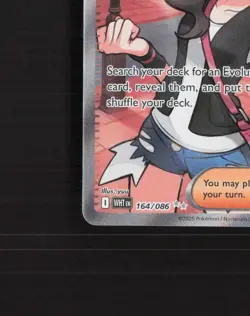 Hilda 164/086 White Flare Full Art Ultra Rare Holo Pokemon Card NM - Image 5