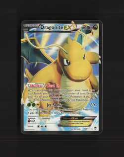 Dragonite EX 108/111 Furious Fists Full Art Ultra Rare Holo Pokemon Card LP+ - Image 1