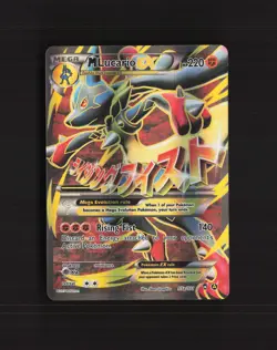Mega M Lucario EX 55a/111 Furious Fists Full Art Ultra Rare Pokemon Card LP+ - Image 1