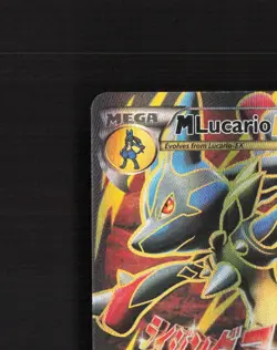 Mega M Lucario EX 55a/111 Furious Fists Full Art Ultra Rare Pokemon Card LP+ - Image 3