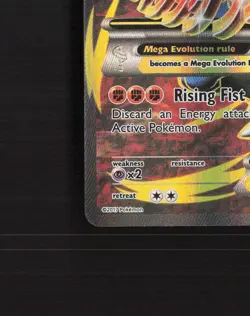 Mega M Lucario EX 55a/111 Furious Fists Full Art Ultra Rare Pokemon Card LP+ - Image 5