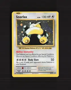 Snorlax XY179 XY Promos Black Star Promo Holo Pokemon Card LP - Image 1
