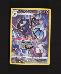 Chandelure TG04/TG30 Lost Origin Full Art Ultra Rare Holo Pokemon Card LP+ - Image 1