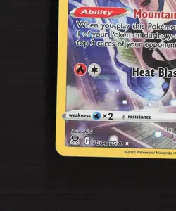 Chandelure TG04/TG30 Lost Origin Full Art Ultra Rare Holo Pokemon Card LP+ - Image 5