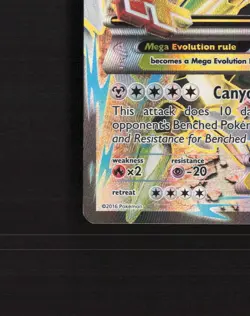 Mega M Steelix EX 109/114 Steam Siege Full Art Ultra Rare Holo Pokemon Card MP - Image 5
