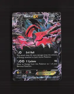 Yveltal EX XY08 XY Promos Black Star Promo Holo Pokemon Card DMG - Image 1