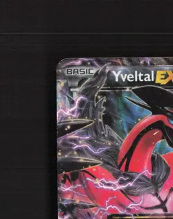 Yveltal EX XY08 XY Promos Black Star Promo Holo Pokemon Card DMG - Image 3