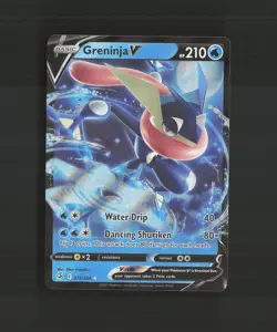 Greninja V 073/264 Fusion Strike Ultra Rare Holo Pokemon Card NM - Image 1
