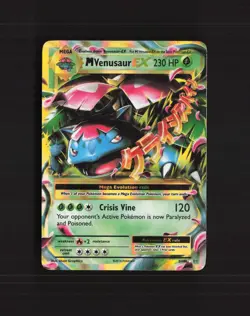 Mega M Venusaur EX 2/108 Evolutions Ultra Rare Holo Pokemon Card DMG - Image 1