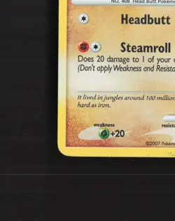 Cranidos DP07 Diamond & Pearl Black Star Promo Holo Pokemon Card MP - Image 5