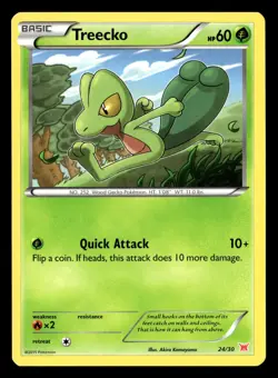 Treecko 24/30 XY Trainer Kit Latias Pokemon Card - 1 - Image 2