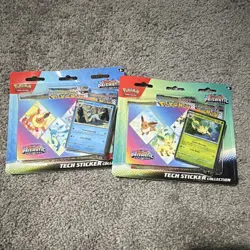 Pokemon TCG Scarlet & Violet Prismatic Evolutions Tech Sticker 3-Pack 31 Cards - Image 1